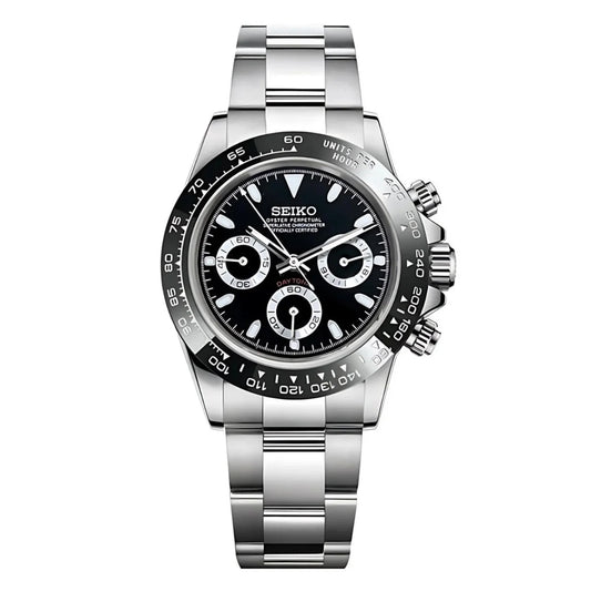 Seiko mod daytona - black dial