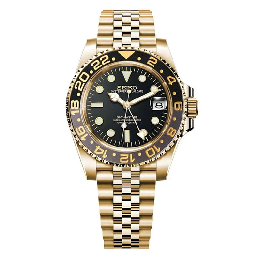 Gold Two-Tone GMT -  seiko mod